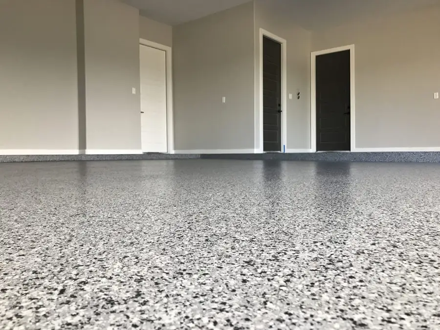 Epoxy flake flooring