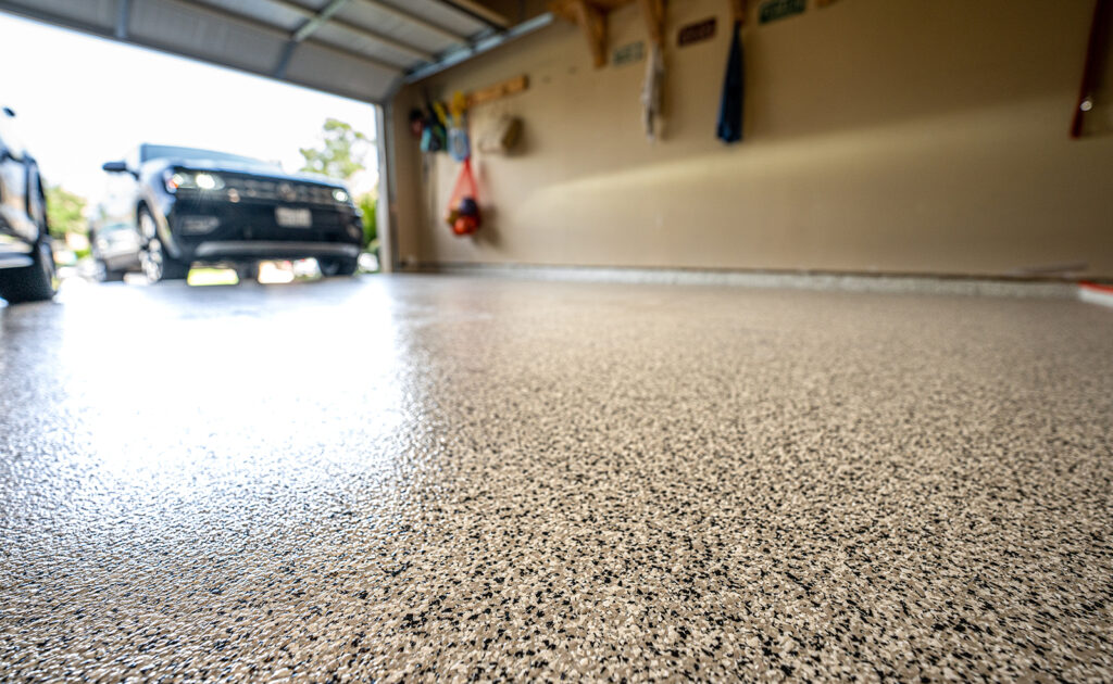 Epoxy garage floors in Rochester, NY